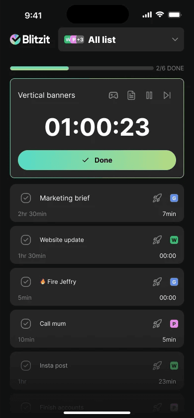 Blitzit mobile app