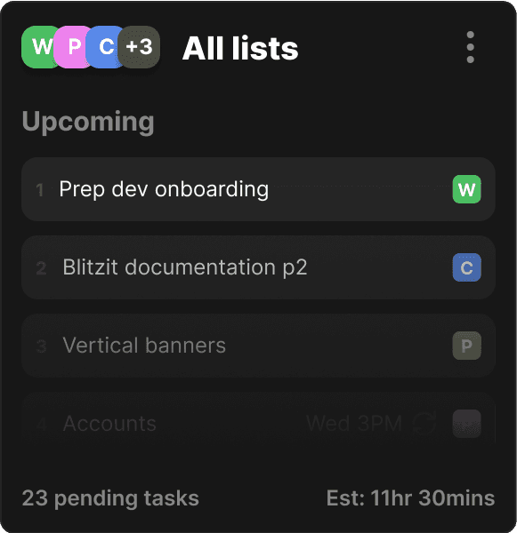 Personal list